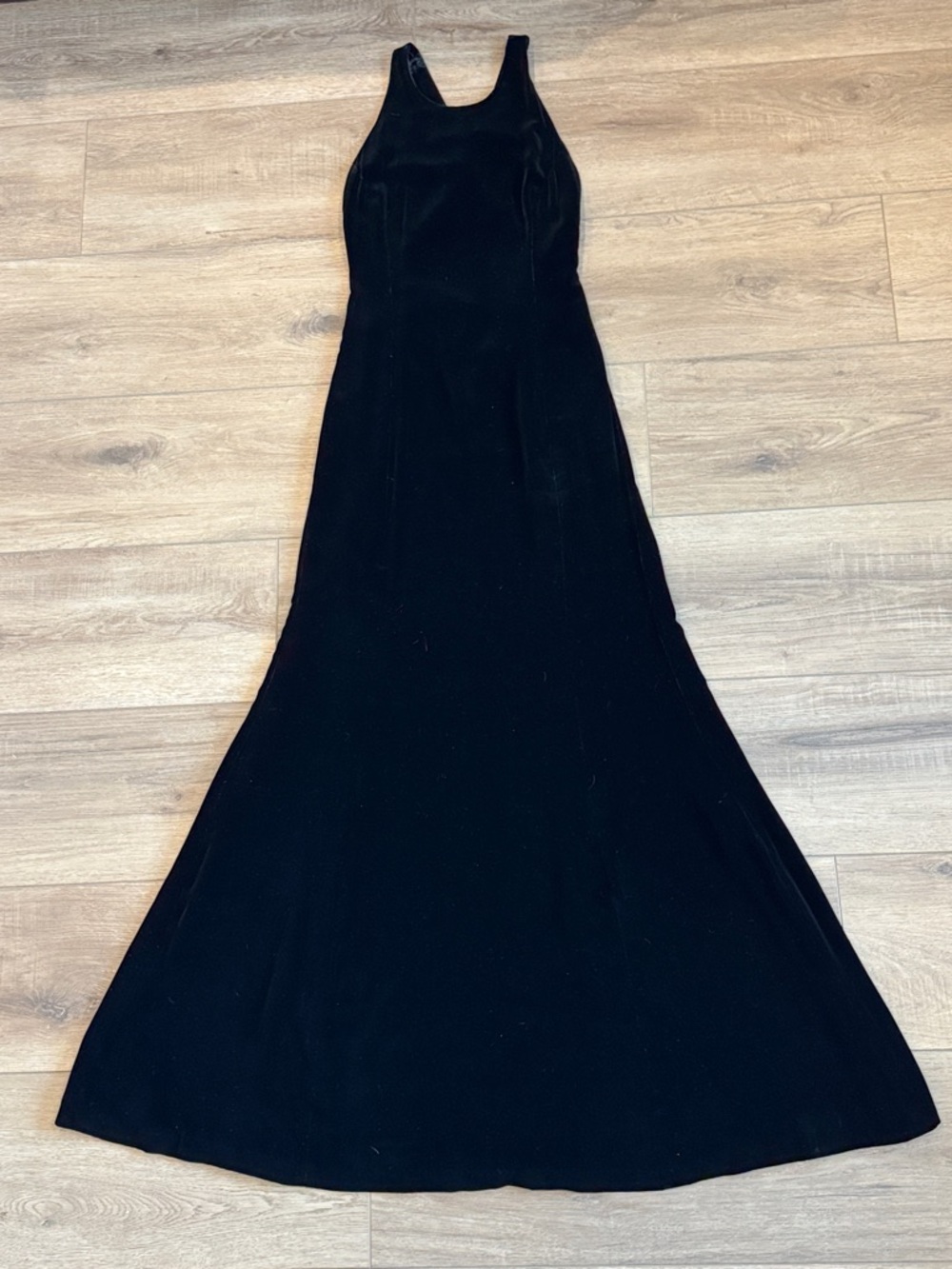 Polo by Ralph Lauren Black Fitted Scoop-Neck Maxi Dress - Picture 2 of 7